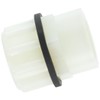 Diversitech 3/4 in. FIP Condensate Drain Pan Fitting, White, 1