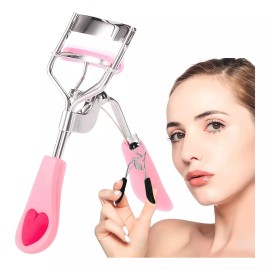 Veraly Enchinador Rizador De Pestañas Con Cepillo Separador Belleza Color Rosa