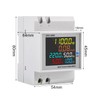 diymore Electricity Meter DIN Rail 1 Phase AC 40-300V 100A