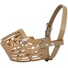 Dogs My Love Plastic Dog Basket Muzzle Beige 7 Sizes