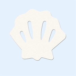 Buy It Better Non Slip Sea Shells Bath and Shower Safety Aid 90mm x 75mm (max) - Pack of 9