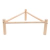 Chicken Perch Stable Triangular Wooden Chick Training Perch Toy Interactive
