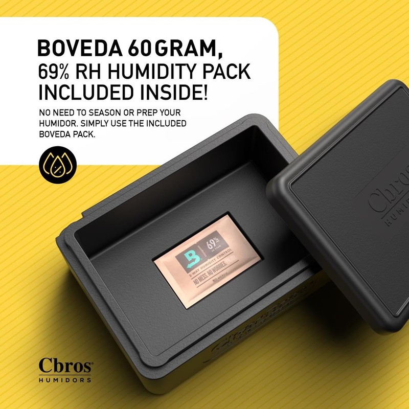 Cbros 69% Two- Way Humidity Control Box Powered by Boveda,