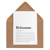 Hebamme Definition: Gru√ükarte mit Umschlag