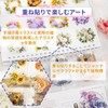 Collage Material, Collage Stickers, Masking Tape, 8 Rolls, Flower Pattern