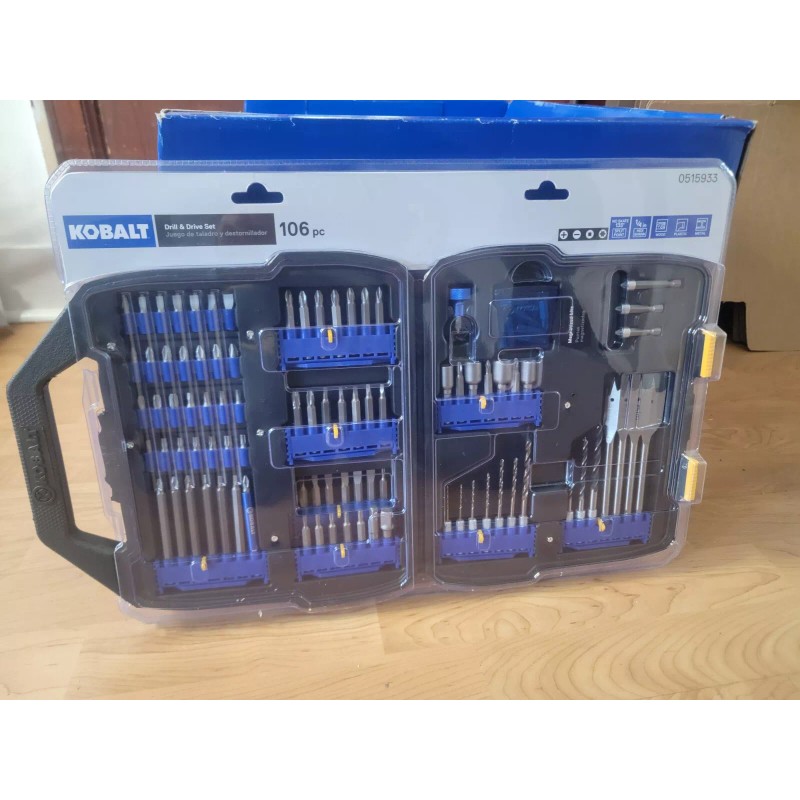 Kobalt Mechanic Tool Set 106-pc Drill &Drive Set Shank Bit