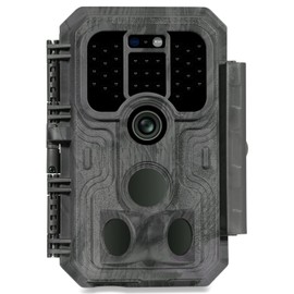 Meidase Trail Camera S5, 48MP 1296p, Game Camera with No Glow 100ft Night Vision Motion Activated, 0.1s Trigger Speed, Waterproof
