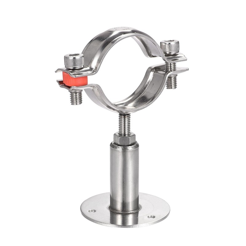 sourcing map Wall Mount Ceiling Mount Pipe Support, 304 Stainless