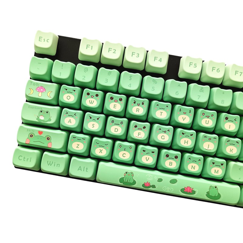 Animal Cute Frog PBT Keycap Set for Mechanical Keyboard Christmas