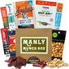Manly Munch Box Jerky Gift Box, Curated Assortment of High