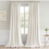 MIULEE Ivory Back Tab Blackout Curtains 102 Inch Long 2