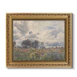 ARPEOTCY Vintage Gold Framed Wall Art Decor, 8x10 Inch Watercolor Wildflower & Sky Picture, Farmhouse Landscape Wall Art for Living Room Bedroom, Retro Kitchen Prints, Rustic Bathroom Decor Aesthetic