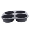4 Cup Hamburger Bun Pan Dishwasher Safe Silicone Hamburger Bun