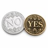 Yes or No Decision Coin for Fun Choices – Bronze