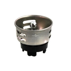 Highcraft 97733-2 Stainless Steel Junior Duo Strainer/Stopper (1.5 inch) Replacement Basket for Bar and Prep Sinks Drains Pack of 2