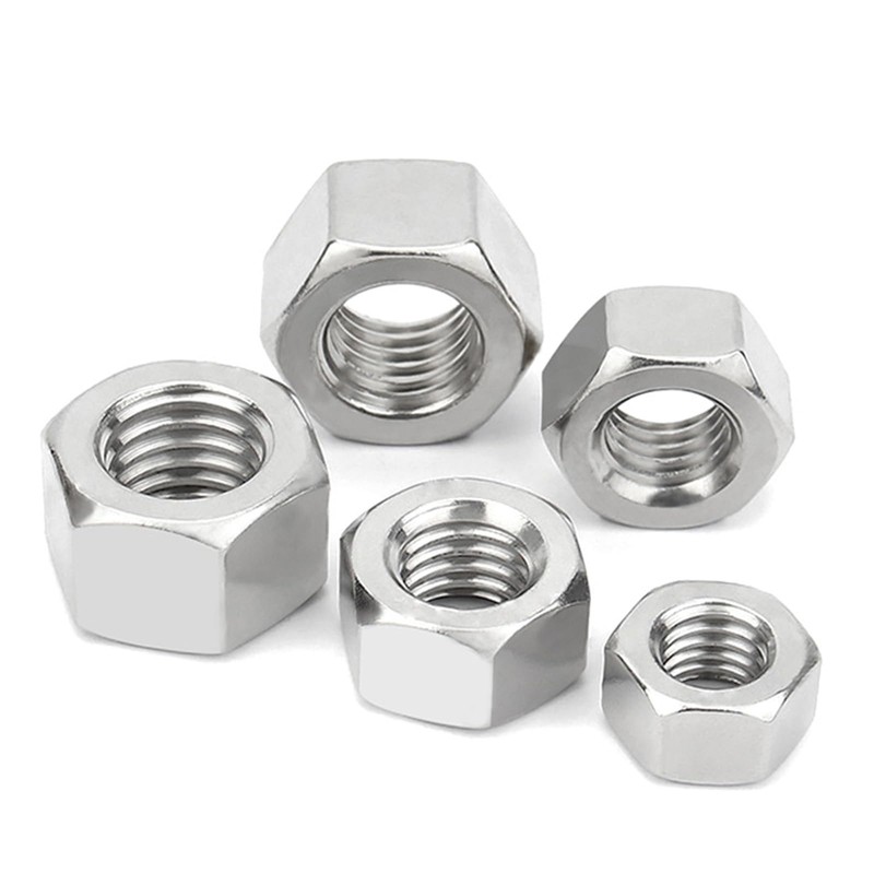 Instockbolts Hex Nuts, M4-0.7 Stainless Steel 304 (18-8) Hex Nut,