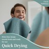 Microfiber Waffle Face Towels, 2 Pieces, Soft, Absorbent, Fast Drying,