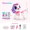 SGILE Unicorn Toy for Girls Robot Pet for Kids Age