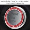 JUSTTOP 2PCS Car Bling Crystal Rhinestone Engine Start Ring Decals,
