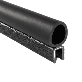 Trim-Lok Trim Seal with Top Bulb – Fits 1/4” Edge, 3/4” Bulb Seal Diameter, 25’ Length – PVC Plastic Trim with EPDM Rubber Seal, Easy to Install for Cars, Boats, RVs, Trucks, and Home Applications