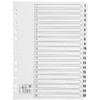 5 Star A4 White Board Index Cards with 1-20 Clear