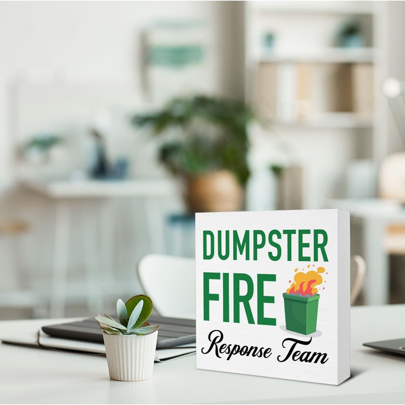Dumpster Fire Desk Accessories - Funny Office Desk Accessories -
