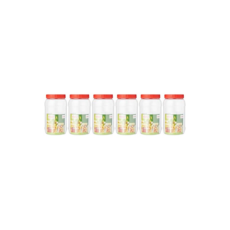 Sunpet J2000 Food Storage Canisters, Plastic, Red, 2000 ml, Pack