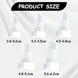 Nadiaen Mallet Finger Splint 5PCS Finger Support, Thumb Splint for Dip Joint Support Brace Protection Fracture Pain, Support Protector for Adjustable Finger Immobilizer