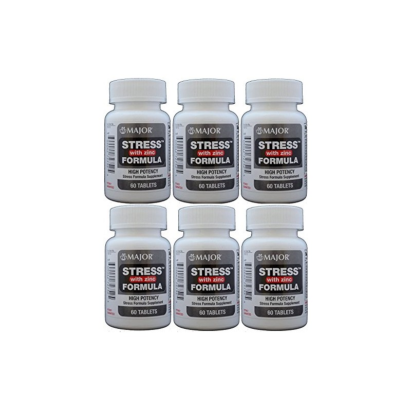 Stress Tab with Zinc High Potency Stress Formula with B-Vitamins,