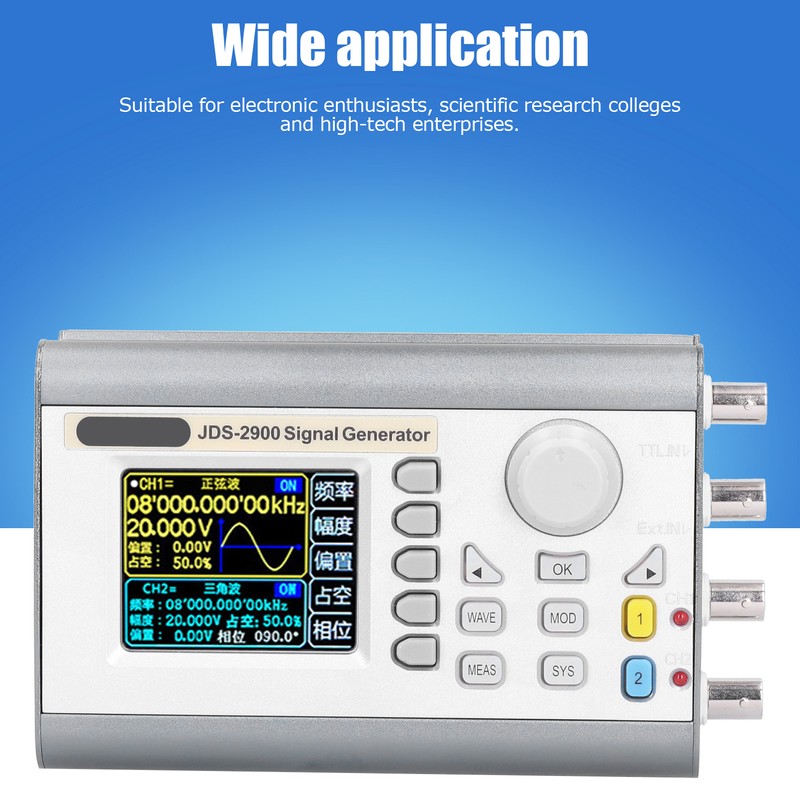 JDS2900-40M 2 Channel DDS Function Signal Generator Pulse Signal Frequency