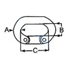 MarineNow Stainless Steel 316 C-Link Split Connecting Anchor Chain Link