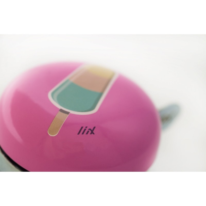 Liix Kids' Mini Ding Dong Ice Lolly Cycling Bell, Pink,