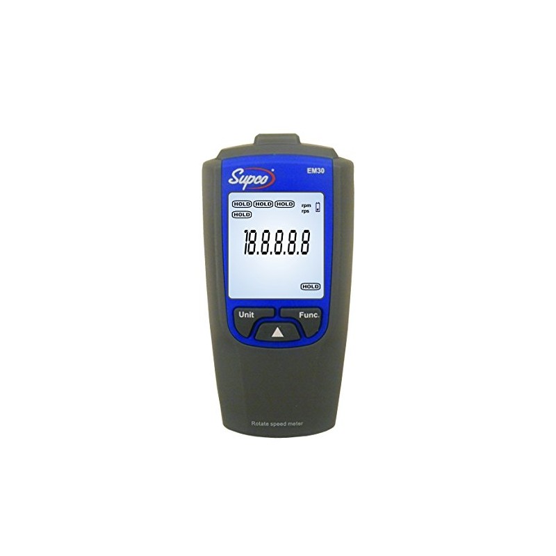 Supco EM30 Tachometer, 2.4" Length x 1.2" Width x 4.7"
