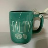 Rae - SALTY Teal Ceramic Mug with Seashell Design for