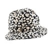 Dolce & Gabbana 100% Silk Black and White Floral Bucket