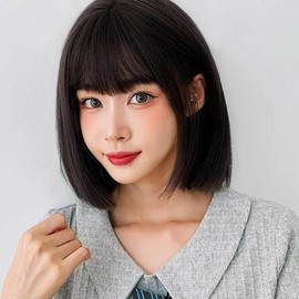 Women's full wig women's wig full wig wig hair short wig (WFLPJED) / 여성통가발 여자가발 통가발 가발머리 단발가발 (WFLPJED)
