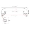 Purife 12 Inch Wall Mount Stairs Hand Rails Indoor -