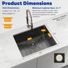 SYNTHACY 23in Undermount Kitchen Sink, Stainless Steel Nano Gunmetal Black