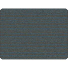 Carpets for Kids 2053 KIDSoft Subtle Stripes Tonal Solid Decorative Rug 3ft x 4ft Rectangle Gray and Blue