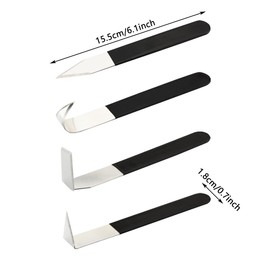 4PCS Pottery Clay Sculpture Carving Tools Set, Trimming Tool Hand-Made Clay Art Craft Modelling Carving for Clay Pottery, Sculpture