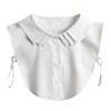 Joyci Pure White Detachable Dickey Peter Pan Shirt Fake Collar