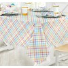 Newbridge Easter Sunshine Gingham 70 Inch Round Fabric Tablecloth, Indoor