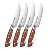 HEZHEN 5.3 Inch Steak Knives, Non Serrated Steak Knife Set