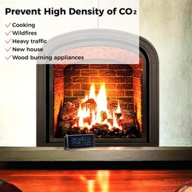 byepica 9-in-1 Air Quality Tester, Portable Indoor Co2, Voc, Formaldehyde, Pm2.5, Aqi Sensor, Plus 4 Additional Monitors