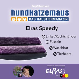 ELRAS Mini Hand Brush, Lint Brush for Travel, Self-Cleaning for Clothes and Textile Surfaces, Pet Hair Remover