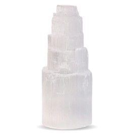 WBM Selenite Crystal Tower - 15 cm Healing Crystals, Chakra Stones for Metaphysical & Positive Energy |Witchcraft Use for Home Decor 3-5 Lbs