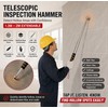 Telescopic Tile Inspection Hammer for Building Checks – Stainless Steel