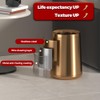LEASYLIFE 10L/2.6 Gallon Rose Gold Stainless Steel Trash Can,Brush Gold