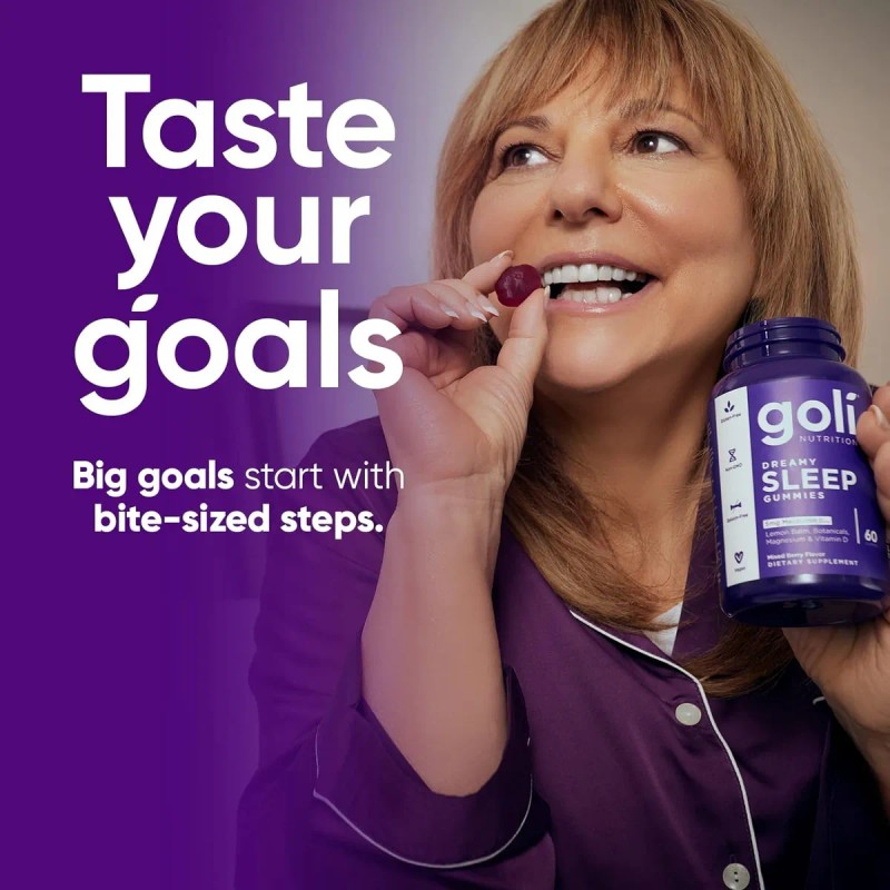 Goli Nutrition Sleep Melatonina 5mg - 60 Gomitas Sabor Mix