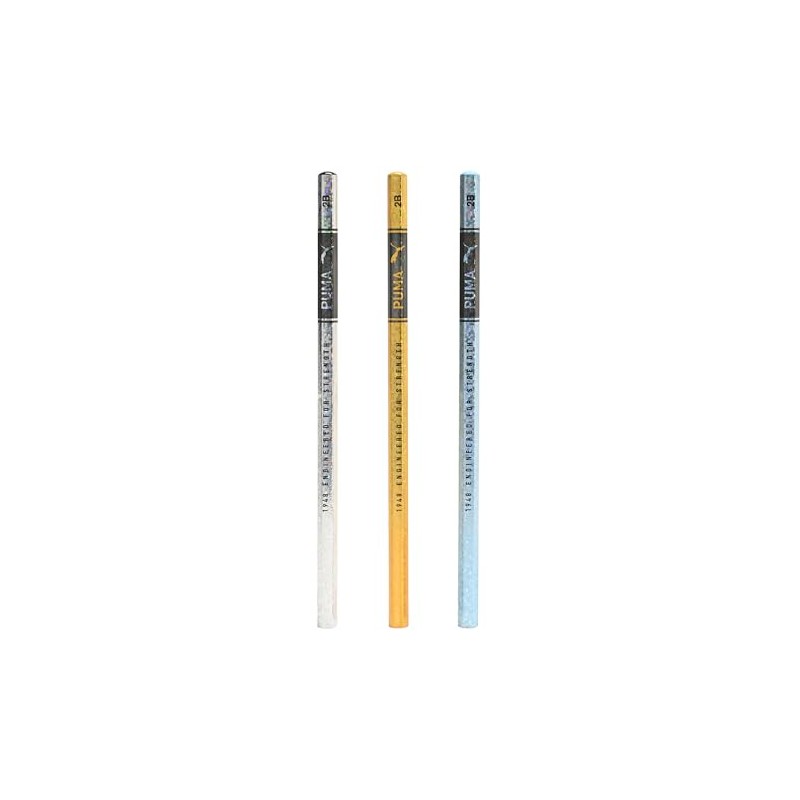 Puma Pencils, Hologram Pencils, 2B, Pack of 60, PM434-60P